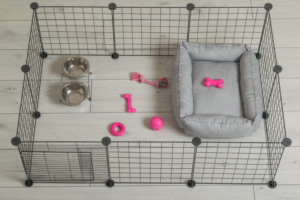 Dog crate clearance toys