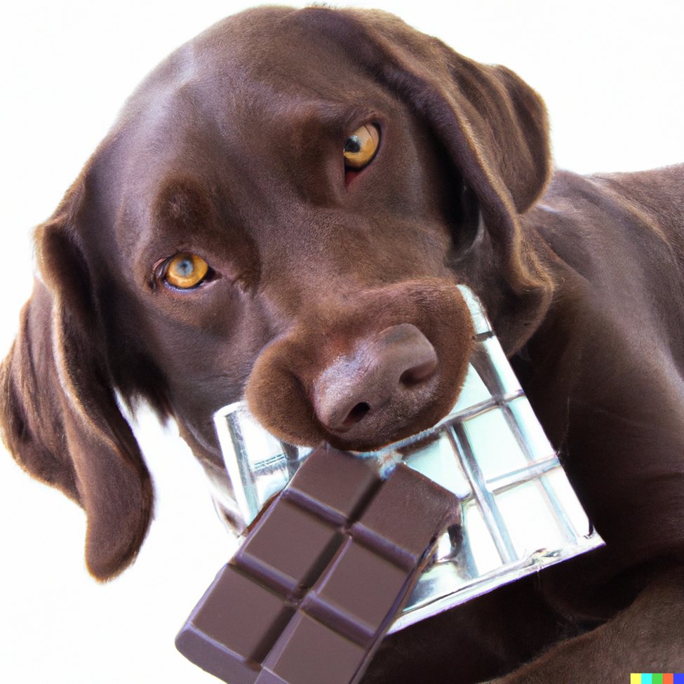 What do you do store if a dog eats chocolate