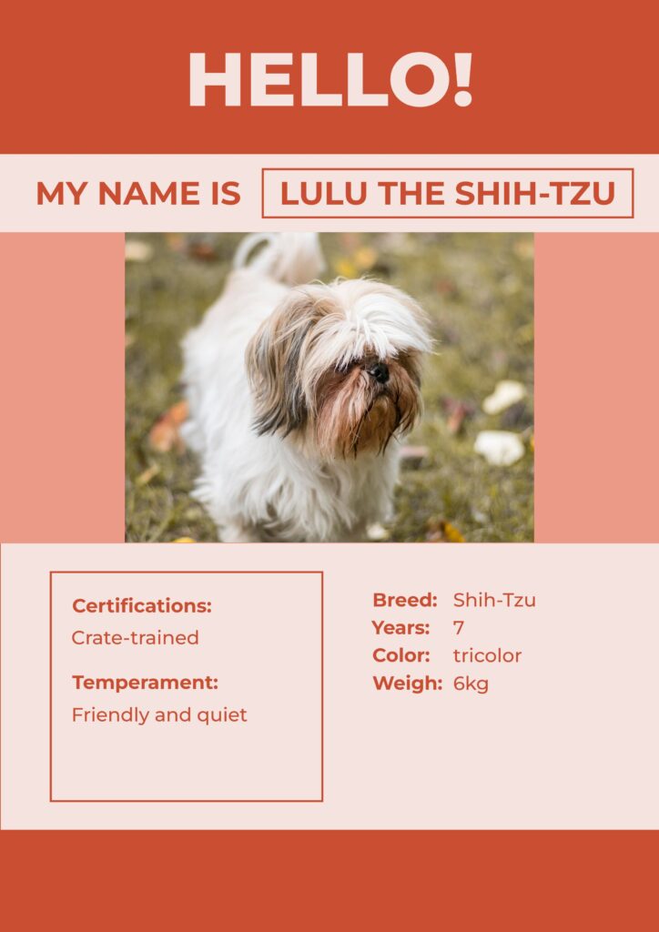 Find Roommates with Pets - pet resume
